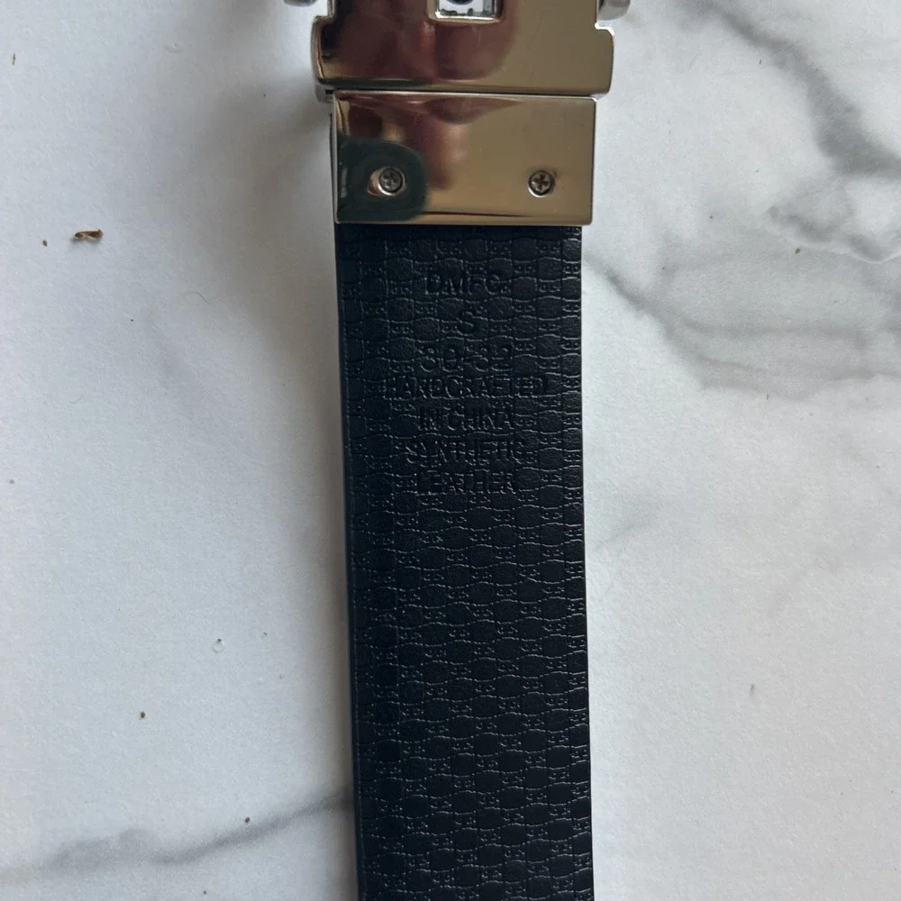 Mens Tommy Hilfiger Jeans Synthetic Leather Belt‎ Brown/Black Size S (30-32)